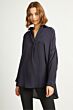 French Connection dames top Rhodes Crepe blauw