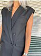 Second Female dames waistcoat blazer Milica zwart