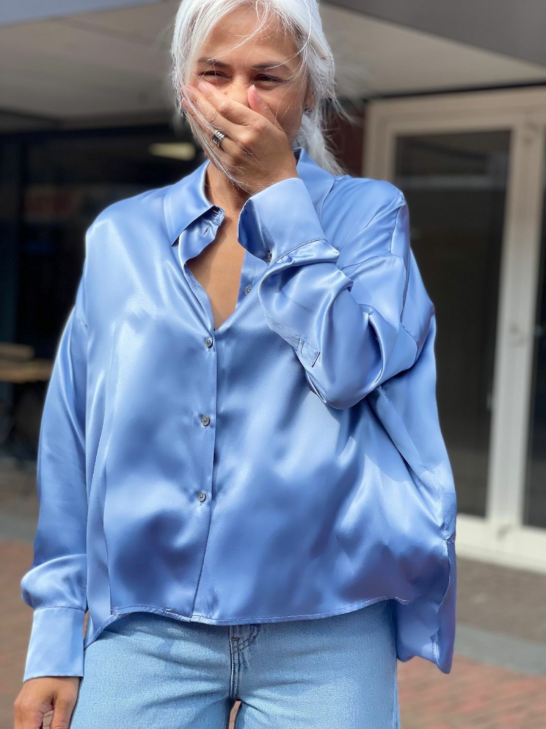 onderwijzen kloof Conflict Drykorn dames blouse Cloelia Blauw online kopen bij No Sense. CLOELIA  130054-3702 | Where jeans meet fashion
