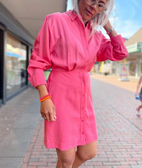 Samsoe Liz shirt dress Roze